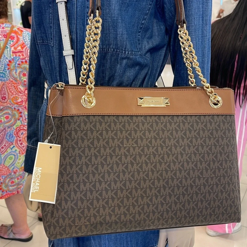 Michael Kors Whitney Medium Signature Logo Tote Shoulder Bag
Brown 
NWT - Picture 4 of 16